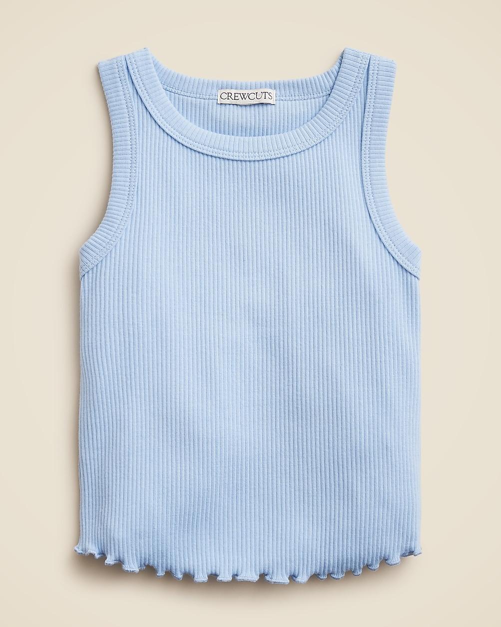 Girls' everyday tank top in vintage rib by J.CREW