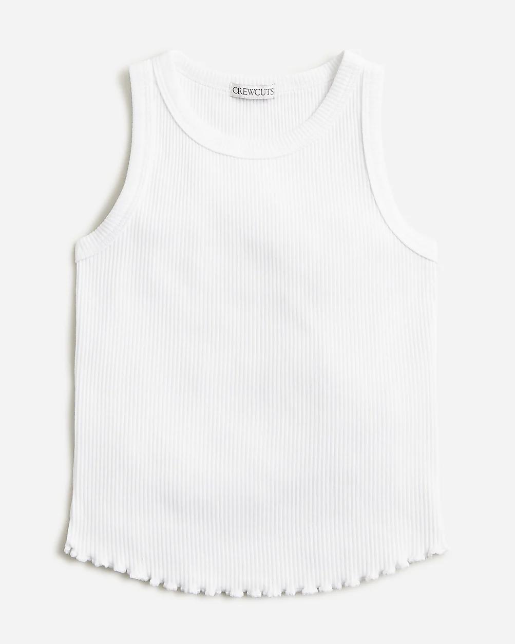 Girls' everyday tank top in vintage rib by J.CREW
