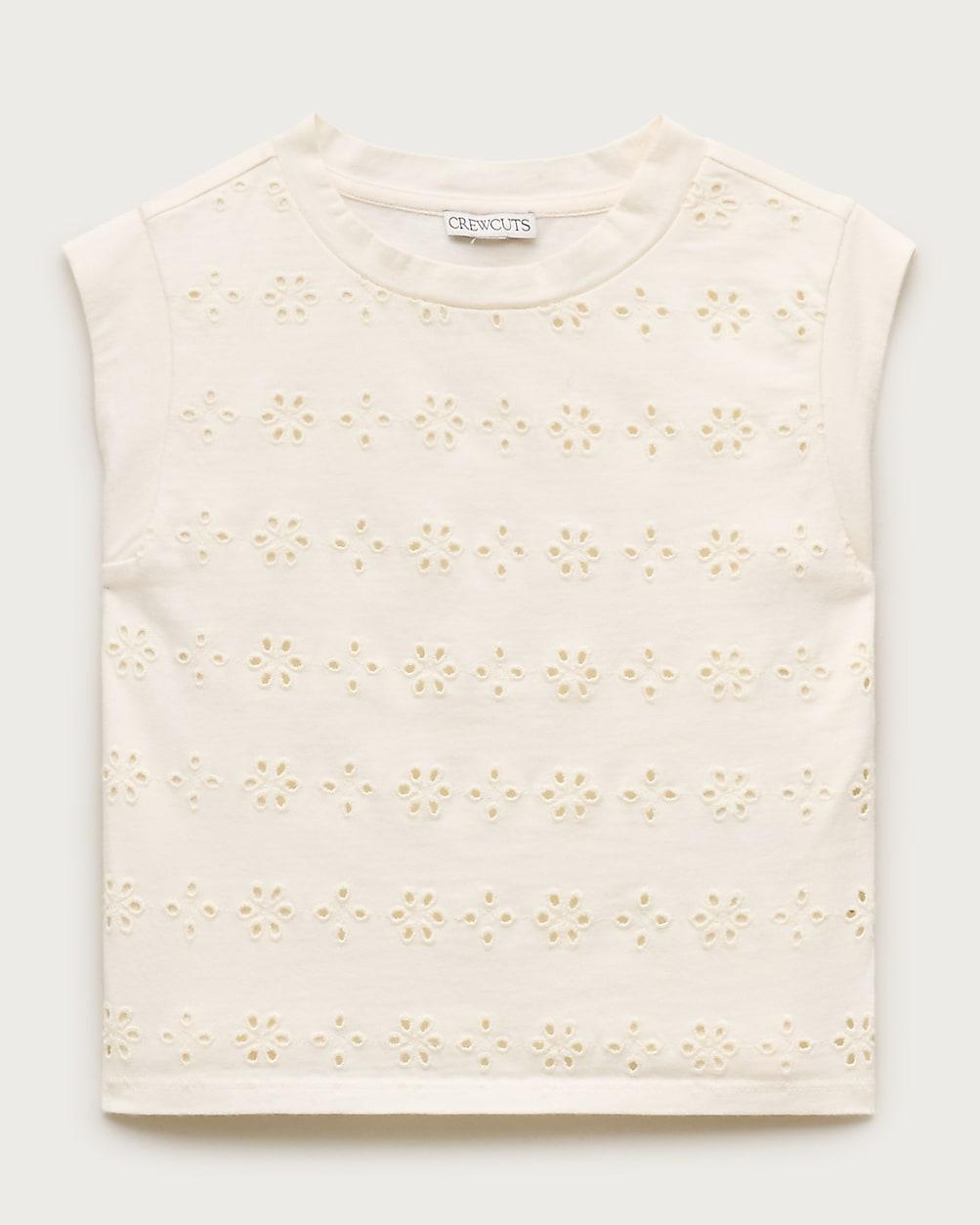 Girls' eyelet muscle tank top by J.CREW
