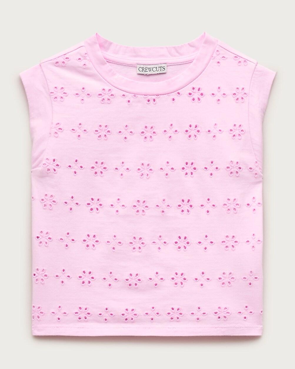 Girls' eyelet muscle tank top by J.CREW