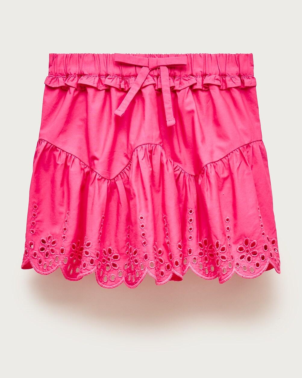 Girls' eyelet-trim skirt by J.CREW