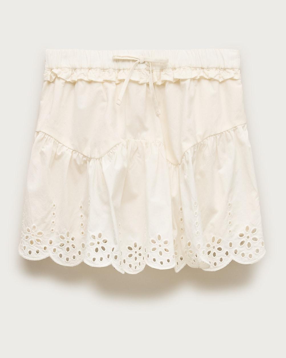 Girls' eyelet-trim skirt by J.CREW