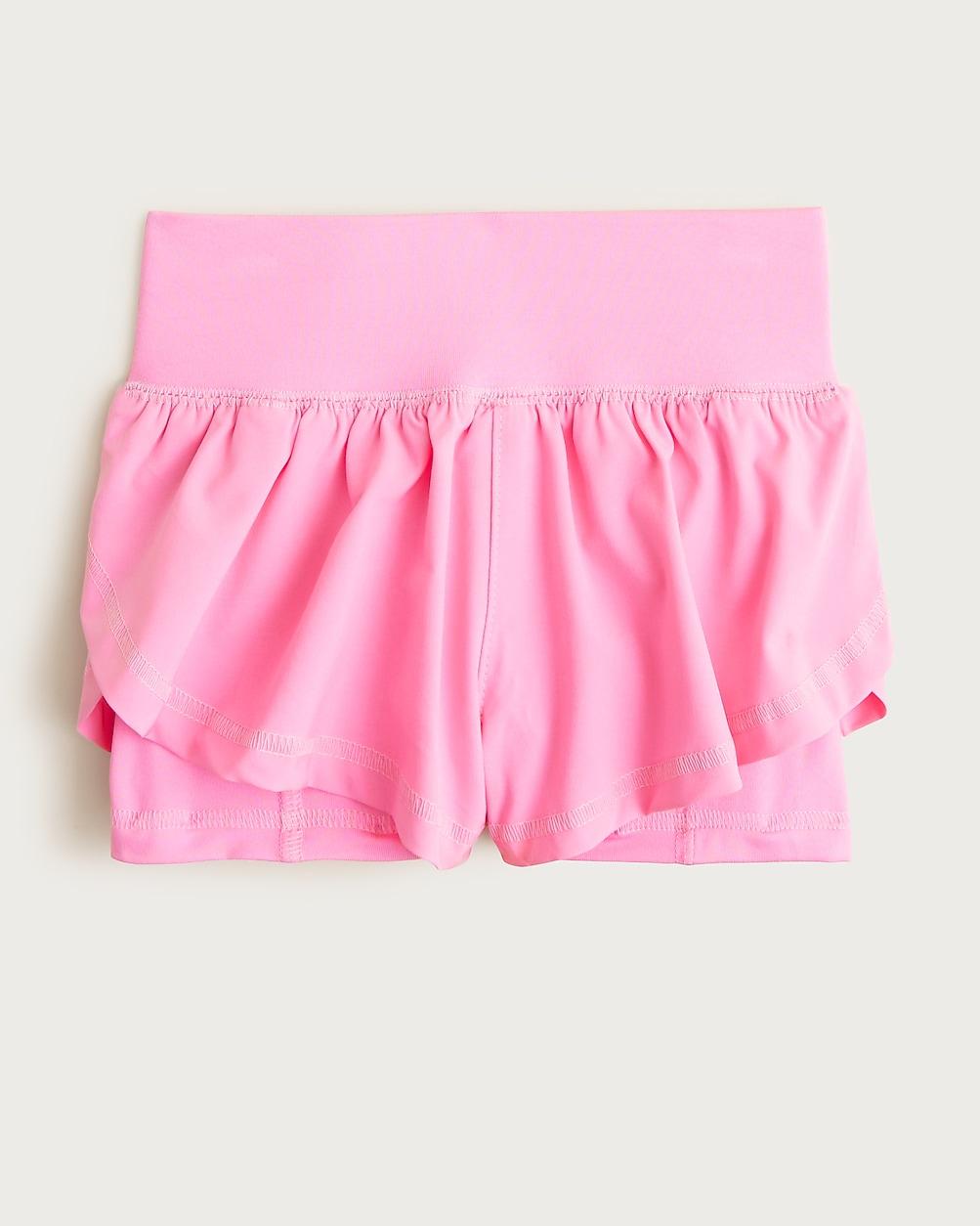 Girls' flutter short in performance jersey by J.CREW