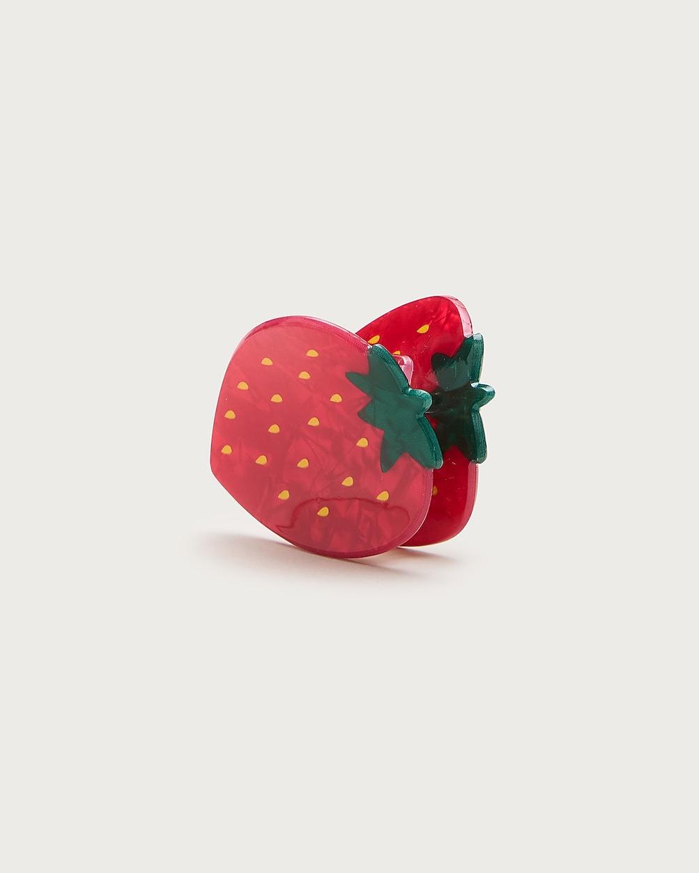 Girls' fruit claw hair clip by J.CREW