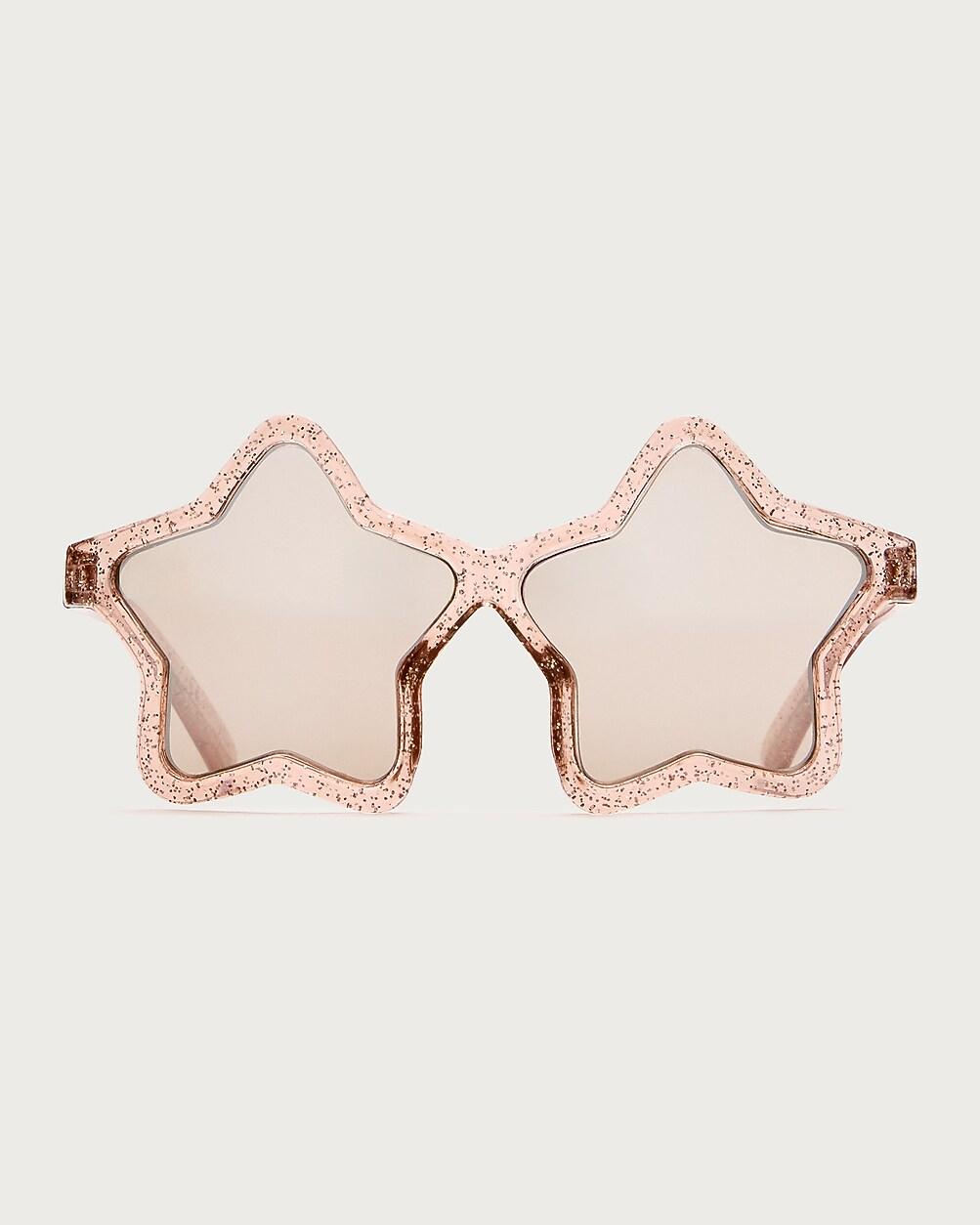 Girls' glitter star sunglasses by J.CREW