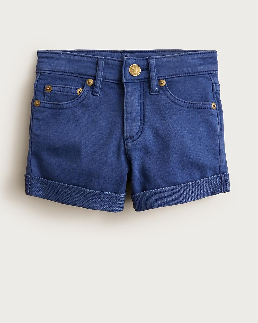 Girls' island stretch denim short by J.CREW