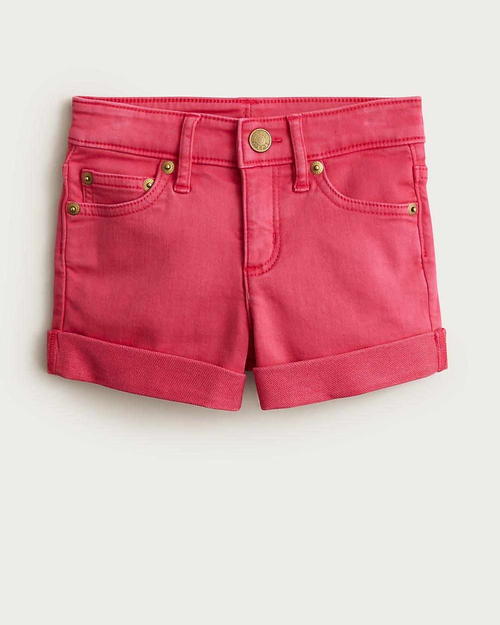 Girls' island stretch denim short by J.CREW