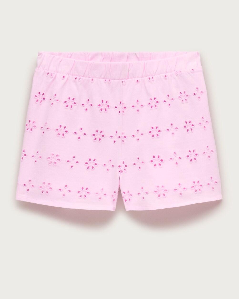 Girls' knit short in eyelet by J.CREW
