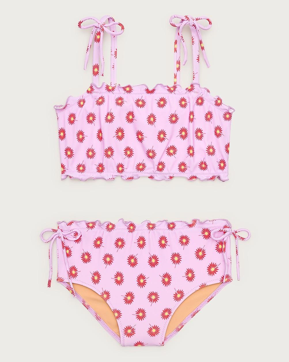 Girls' lettuce-edge two-piece swimsuit by J.CREW