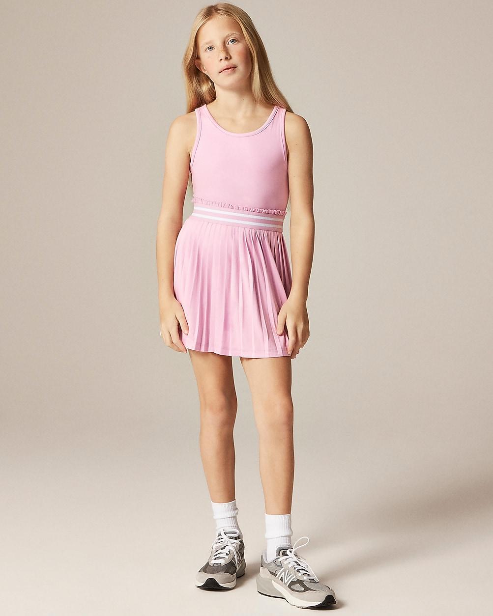 Girls' match point dress in performance jersey by J.CREW