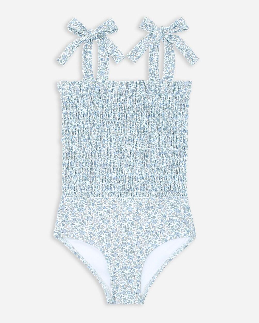 Girls' minnow™ smocked one-piece by J.CREW