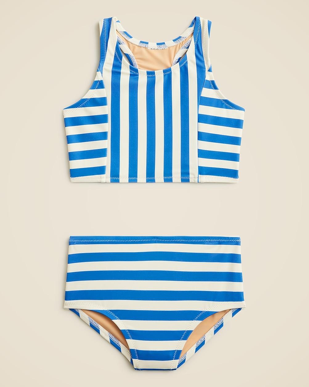 Girls' paneled two-piece swimsuit by J.CREW