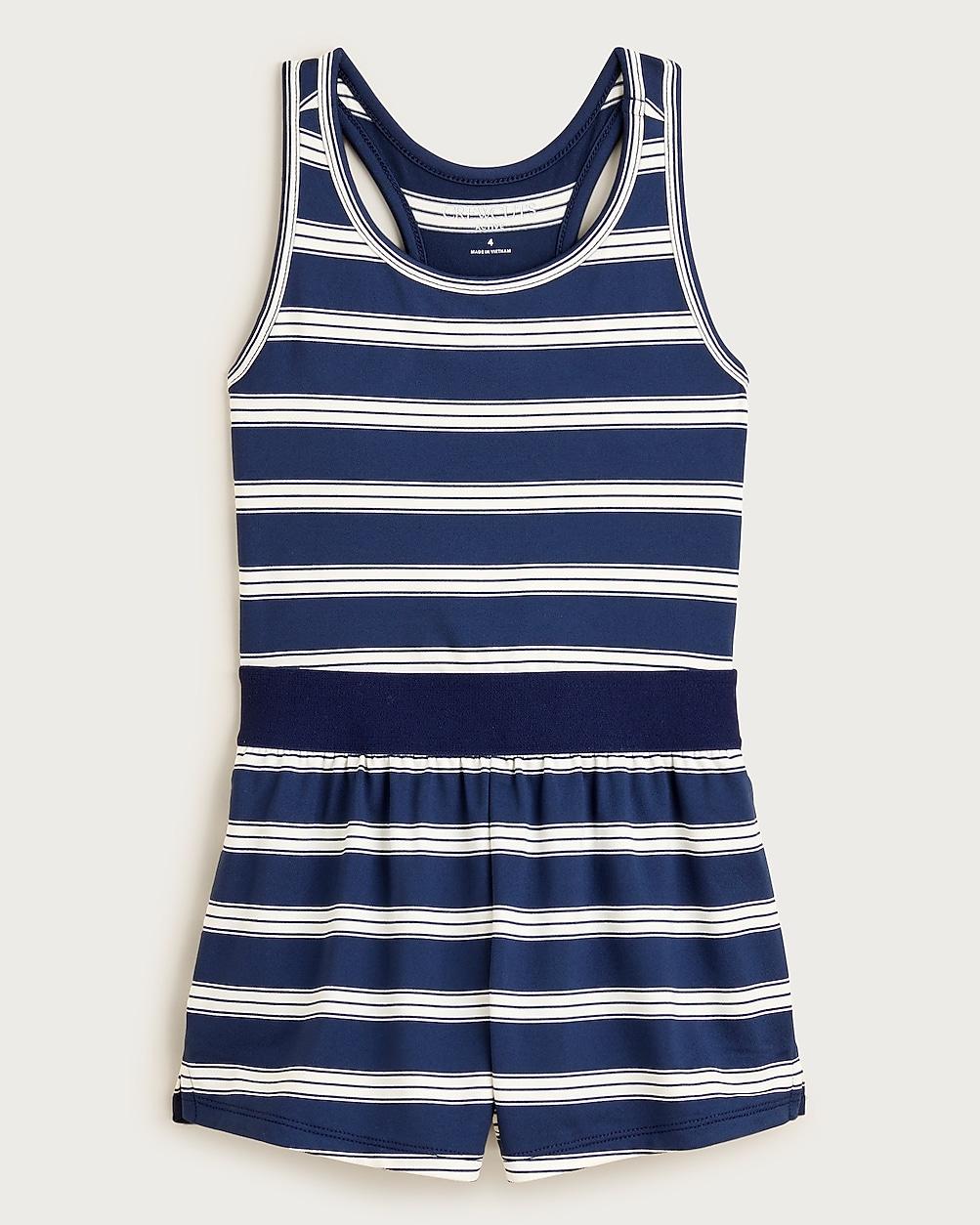 Girls' romper in performance jersey by J.CREW