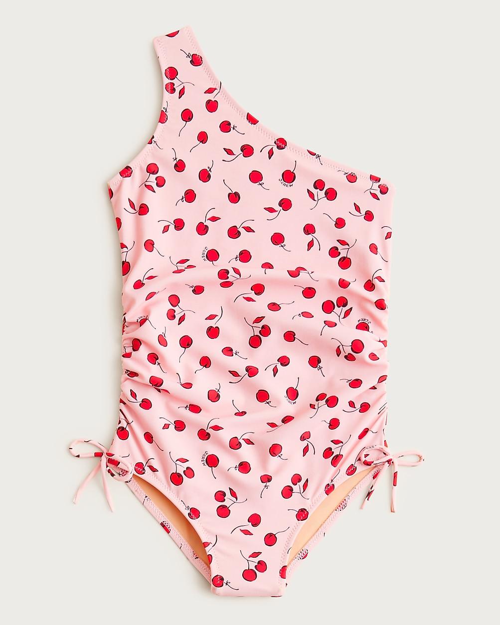 Girls' ruched one-shoulder one-piece swimsuit by J.CREW
