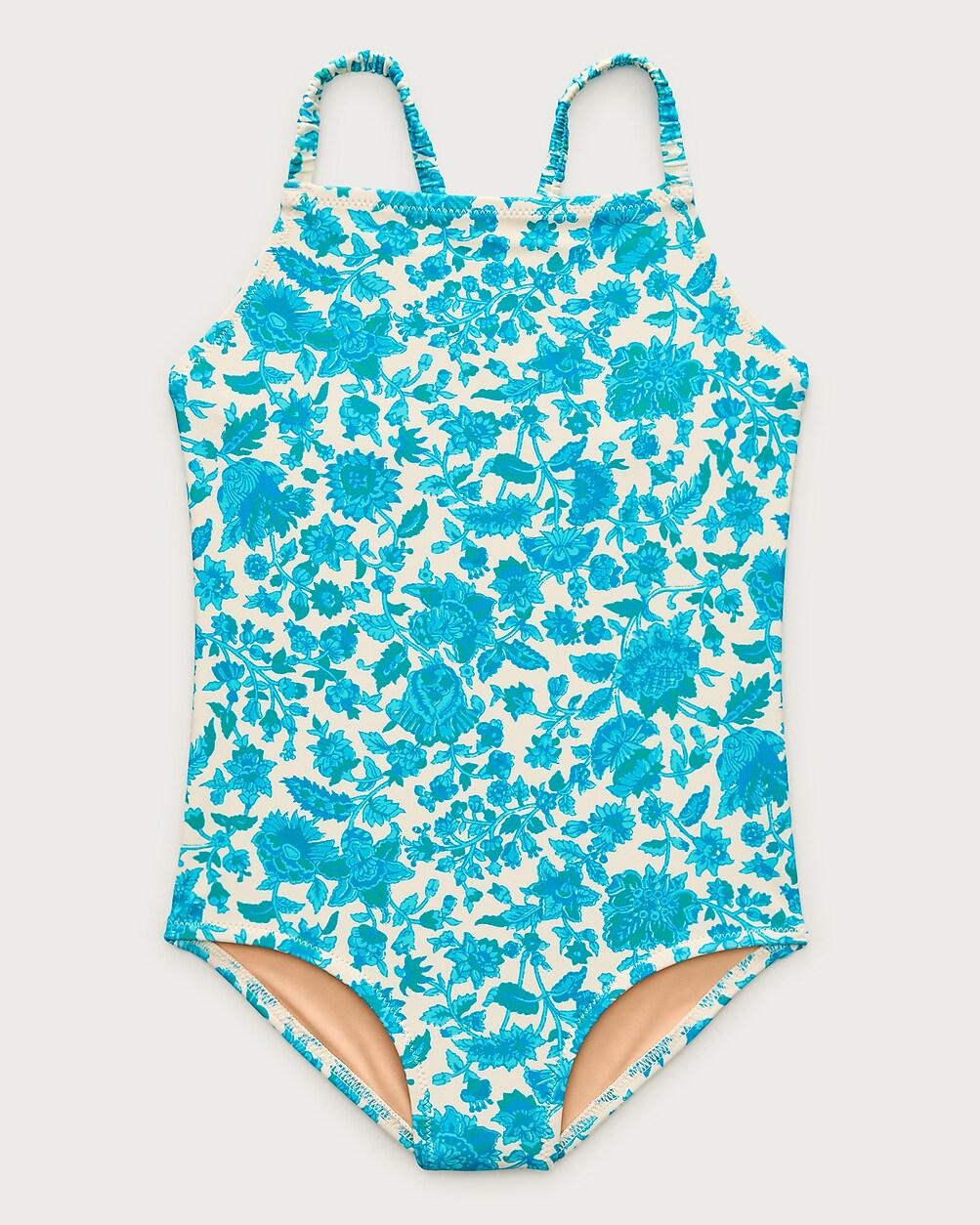 Girls' ruched-strap one-piece swimsuit by J.CREW