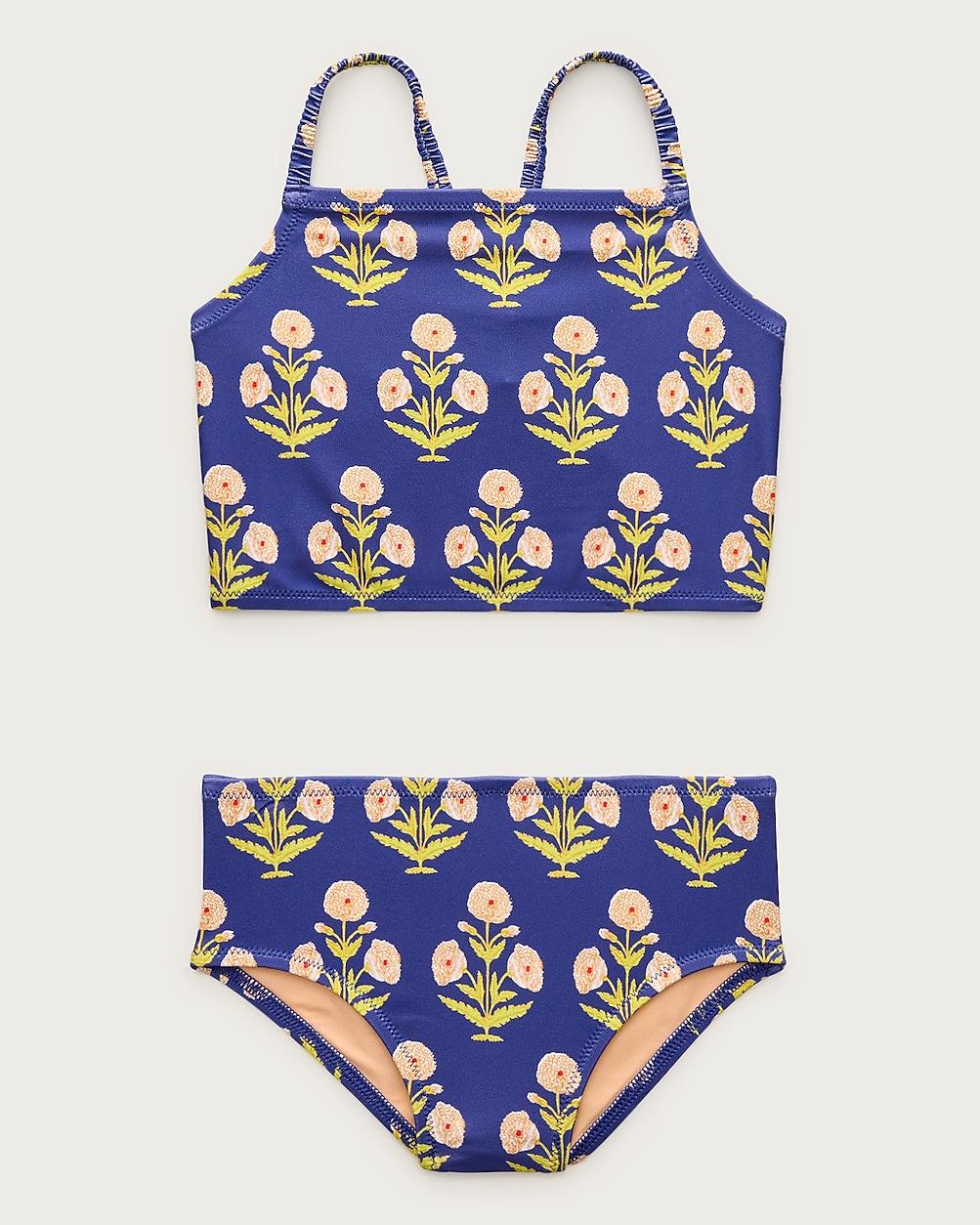 Girls' ruched-strap two-piece swimsuit by J.CREW