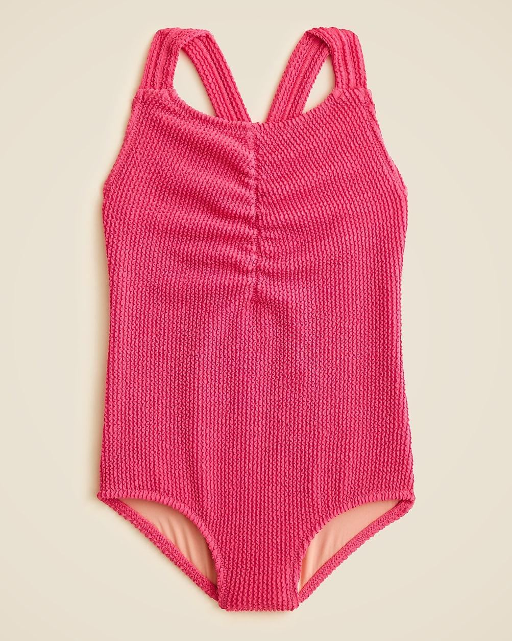 Girls' scrunchie one-piece swimsuit by J.CREW