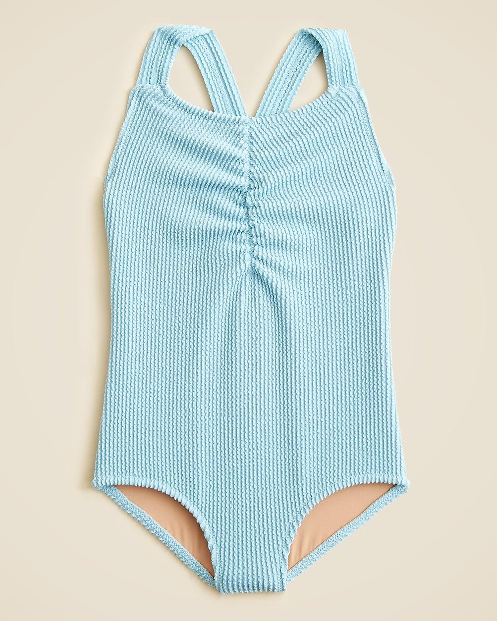 Girls' scrunchie one-piece swimsuit by J.CREW