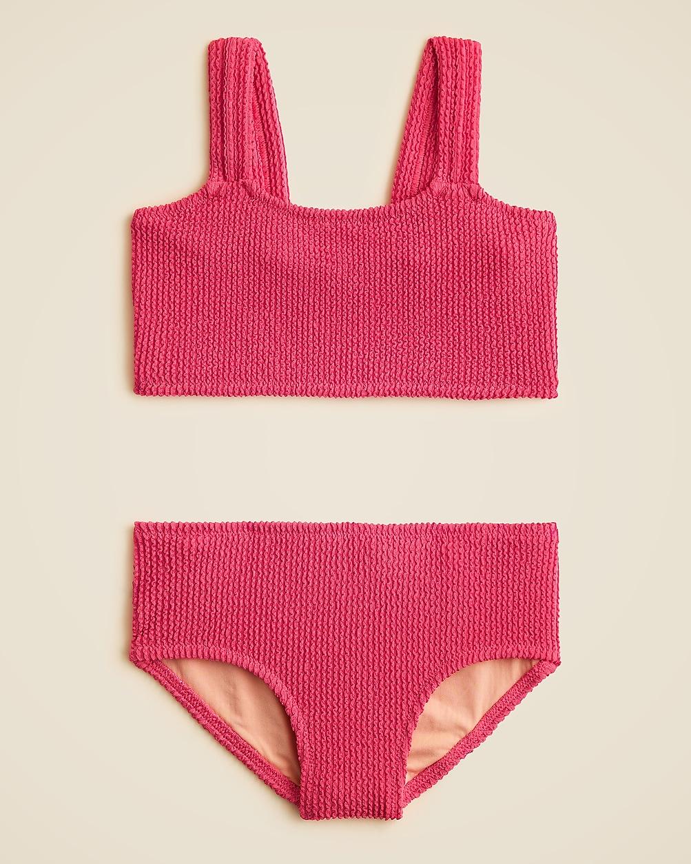 Girls' scrunchie two-piece swimsuit by J.CREW