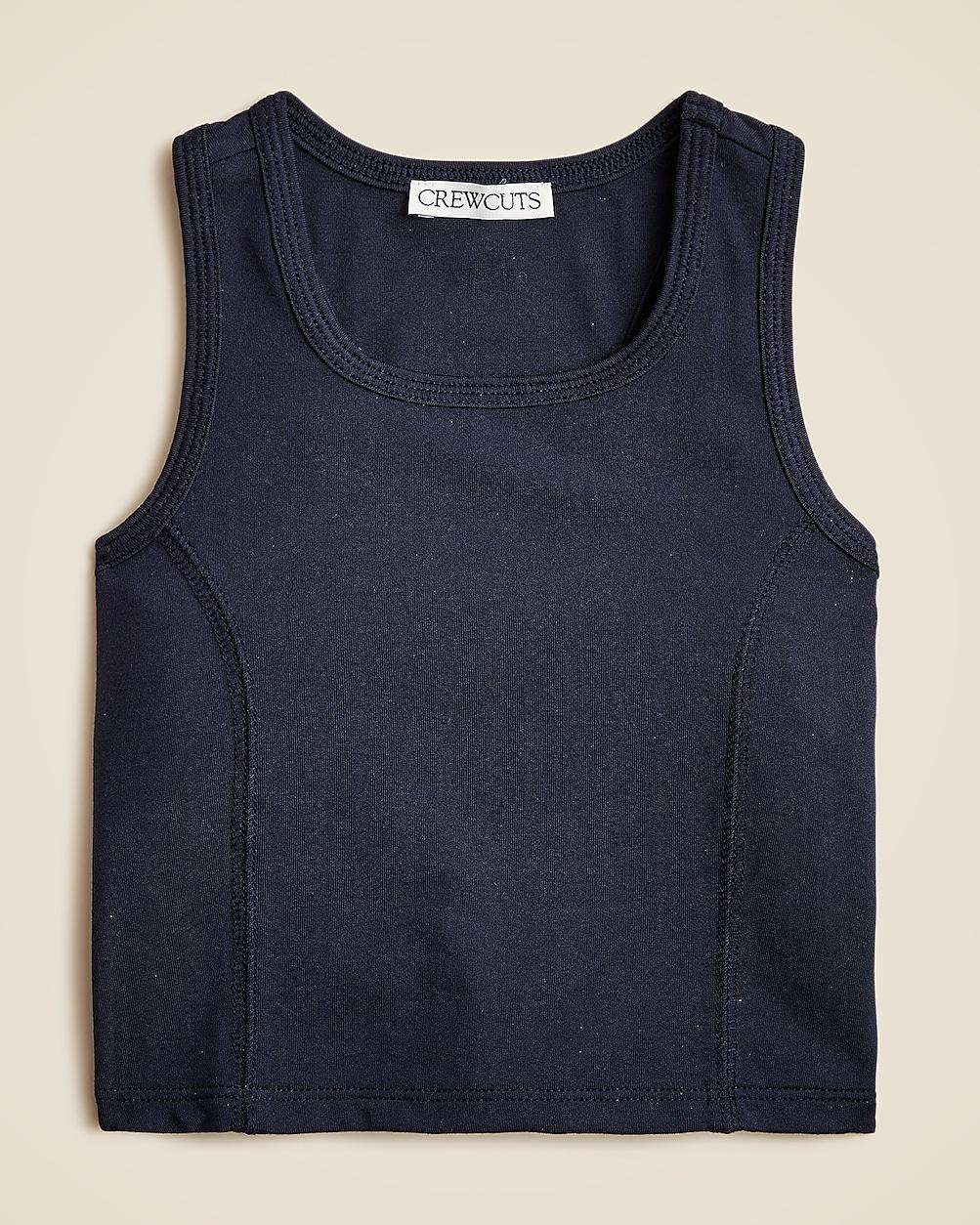 Girls' seamed tank top in performance jersey by J.CREW