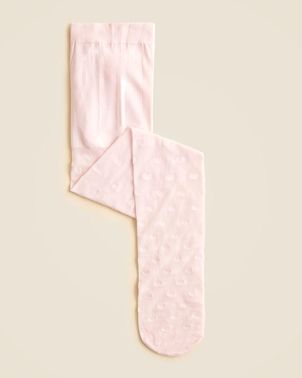 Girls' sheer heart tights by J.CREW