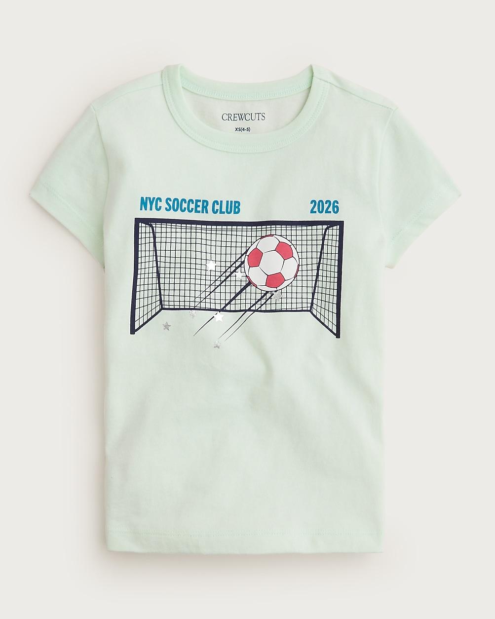 "Girls' short-sleeve ""NYC soccer club"" graphic T-shirt" by J.CREW
