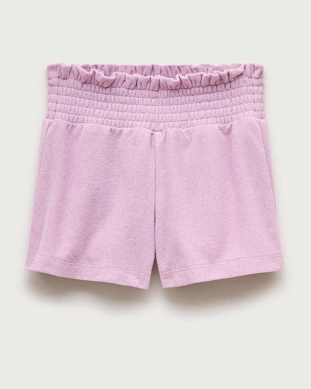Girls' smocked short in towel terry by J.CREW