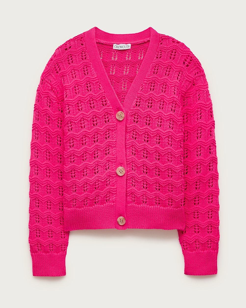 Girls' squiggle cotton cardigan by J.CREW