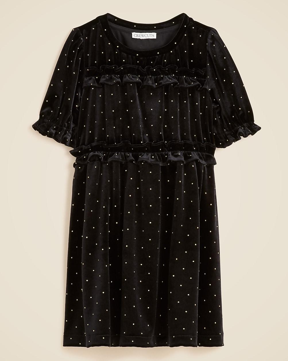 Girls' studded velvet dress by J.CREW
