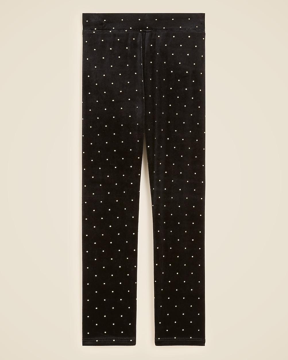 Girls' studded velvet leggings by J.CREW