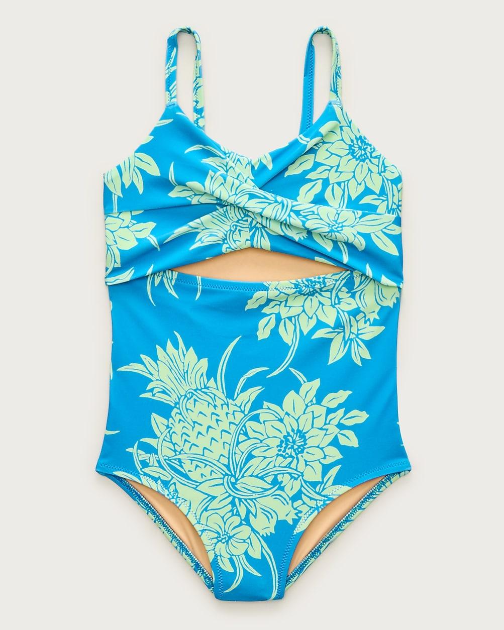 Girls' twist-front one-piece swimsuit by J.CREW