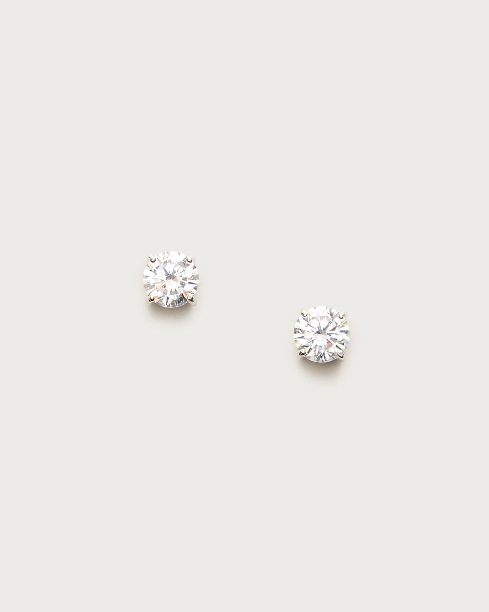 Gold vermeil cubic zirconia stud earrings by J.CREW