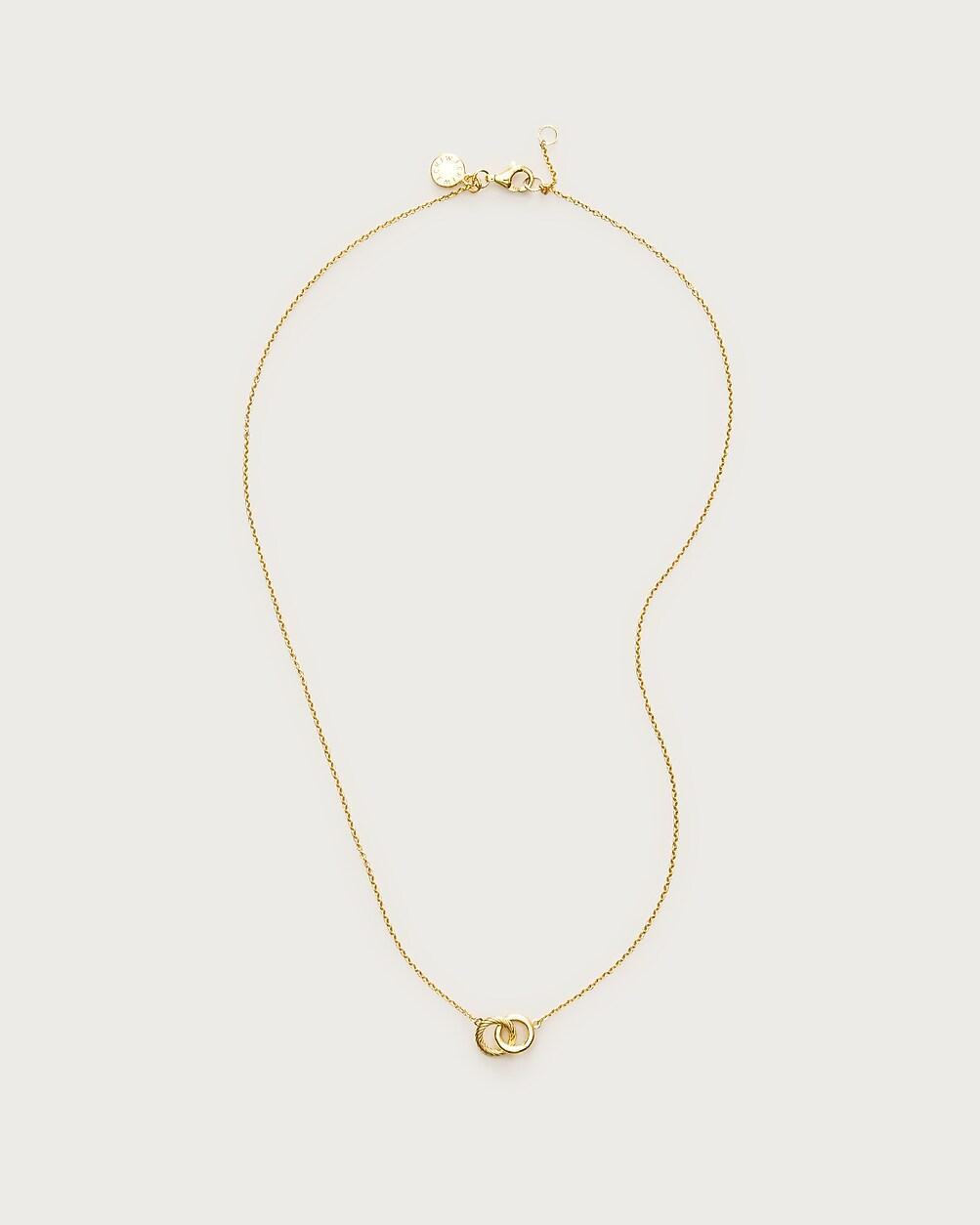 Gold vermeil door knocker necklace by J.CREW