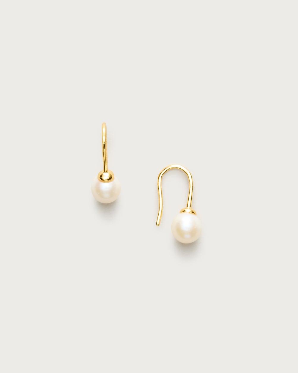 Gold vermeil freshwater pearl earrings by J.CREW
