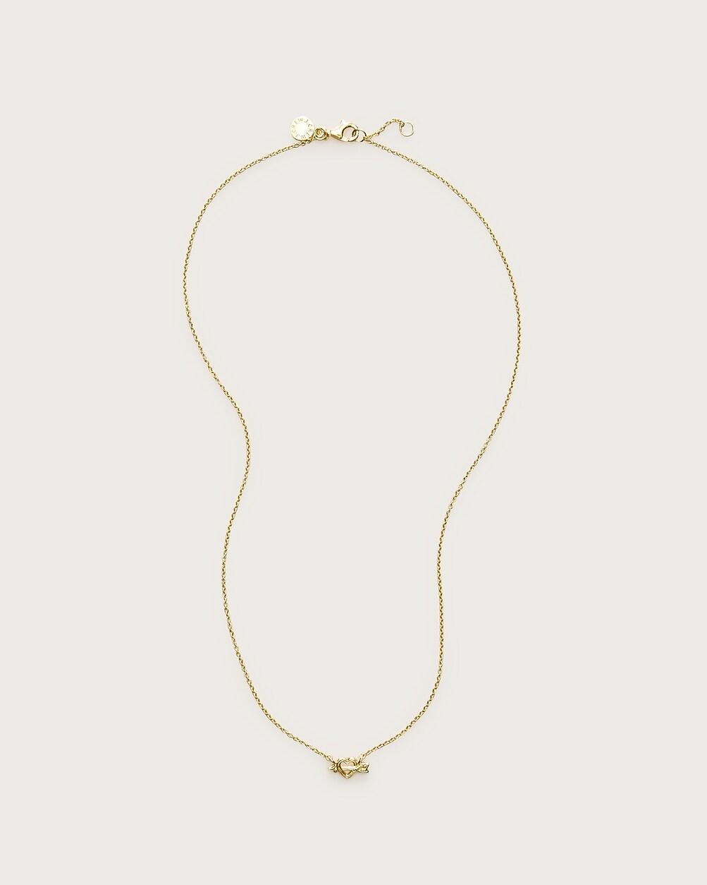 Gold vermeil heart and arrow charm necklace by J.CREW