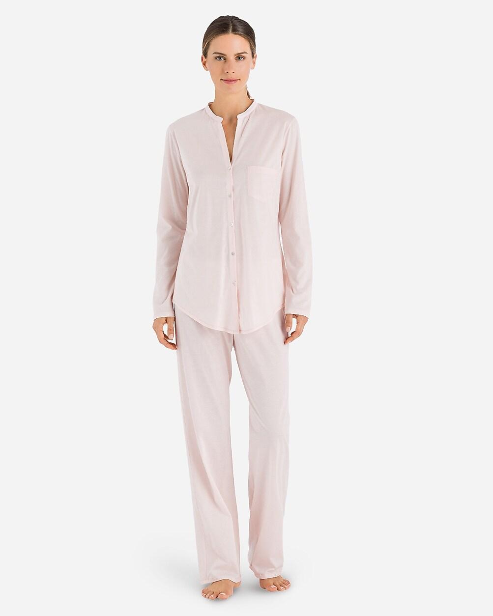 HANRO® Cotton Deluxe long-sleeve pajamas by J.CREW