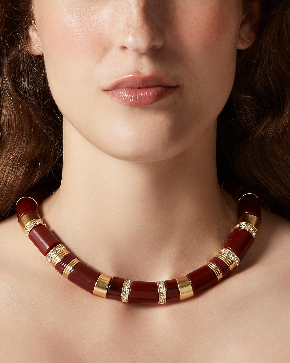 Handcut stone necklace by J.CREW