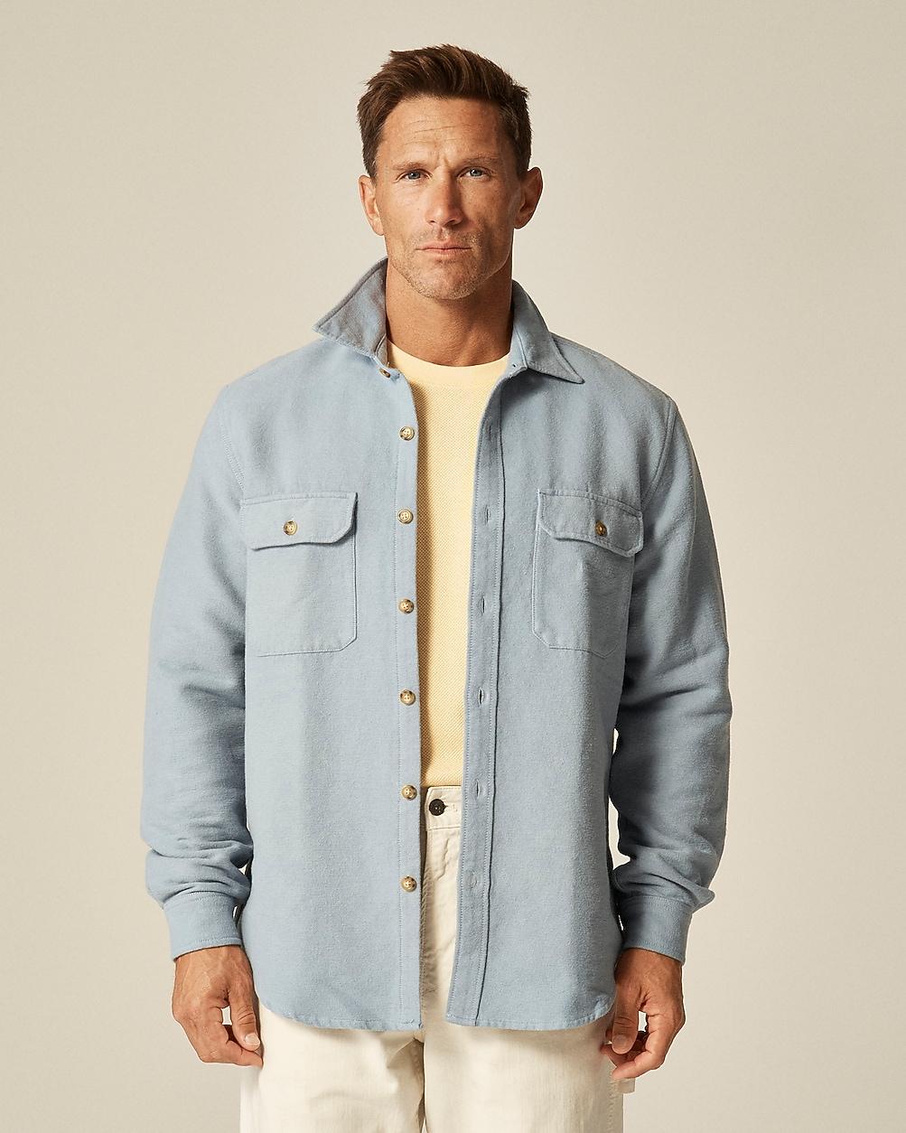 Heavyweight chamois workshirt in Japanese cotton by J.CREW