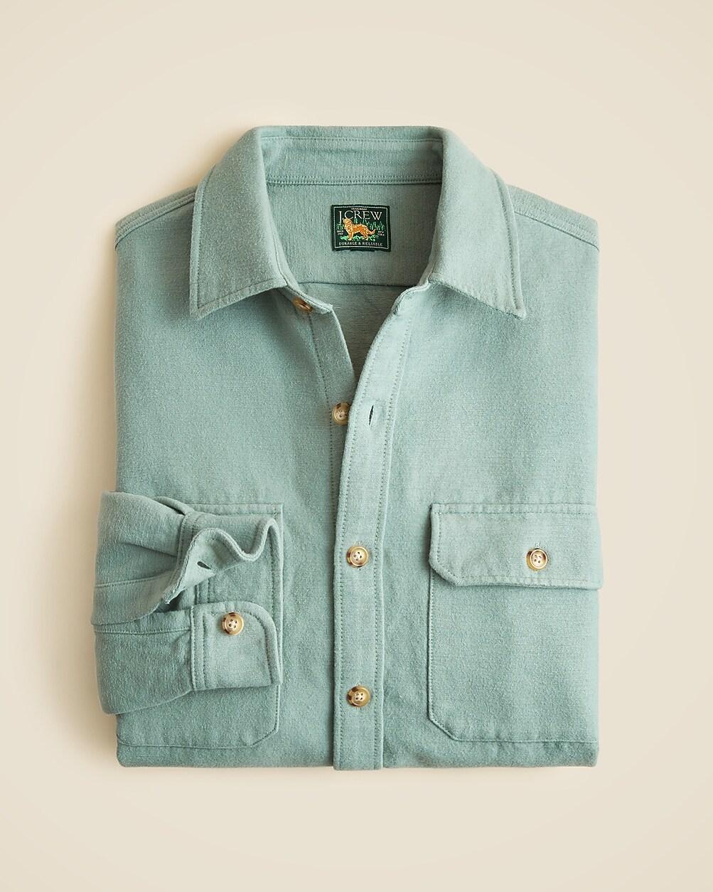 Heavyweight chamois workshirt in Japanese cotton by J.CREW