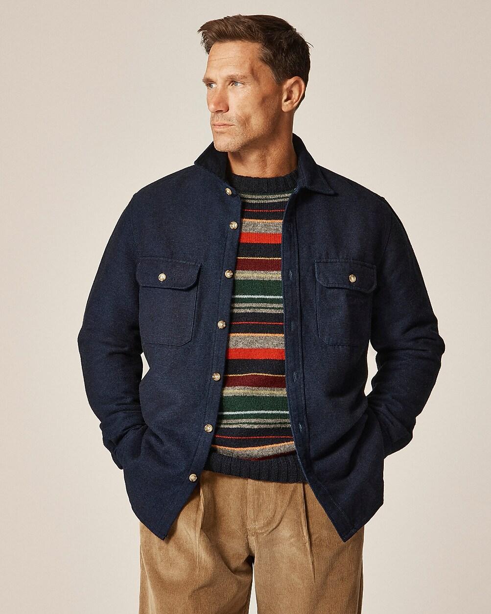 Heavyweight chamois workshirt in Japanese cotton by J.CREW