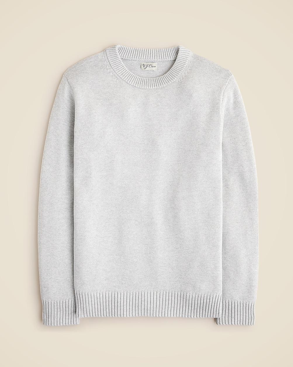 Heritage cotton crewneck sweater by J.CREW
