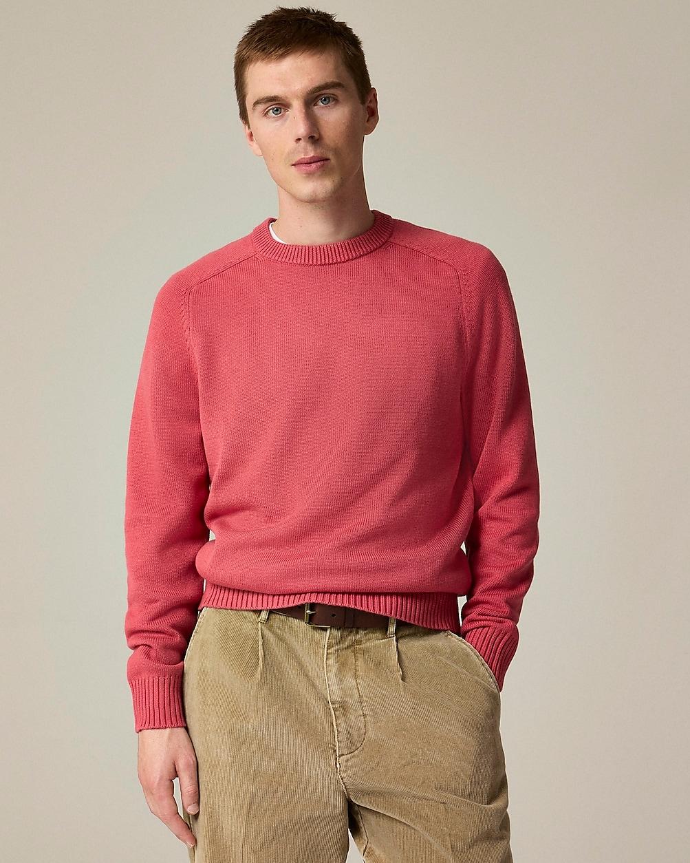 Heritage cotton crewneck sweater by J.CREW