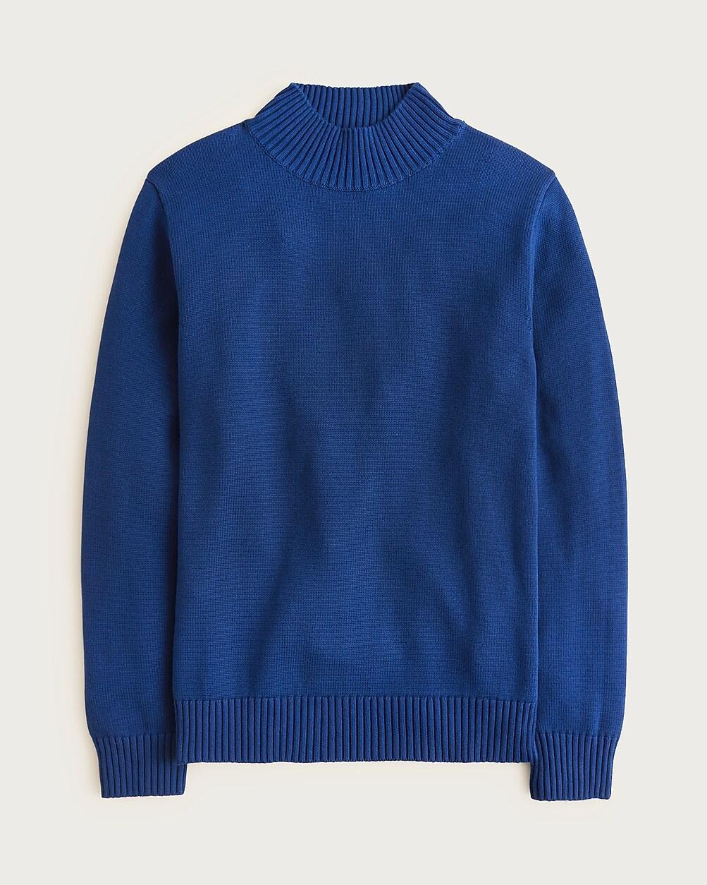 Heritage cotton mockneck sweater by J.CREW