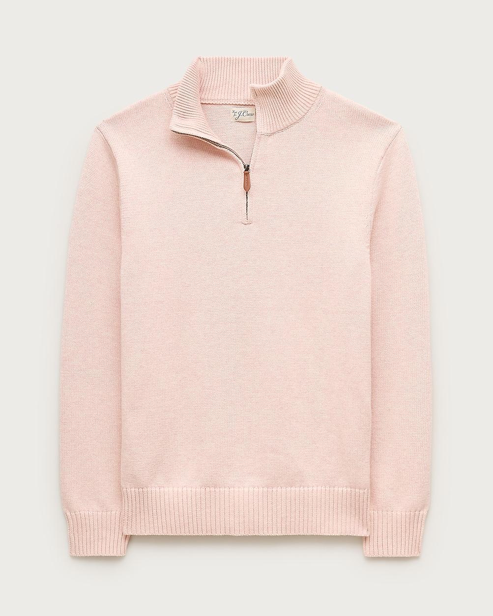 Heritage cotton quarter-zip sweater by J.CREW