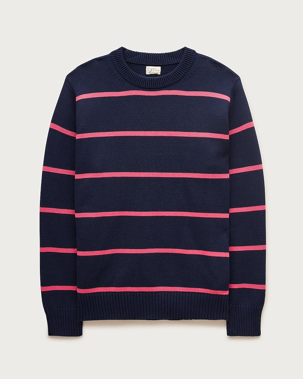 Heritage cotton sweater in stripe by J.CREW