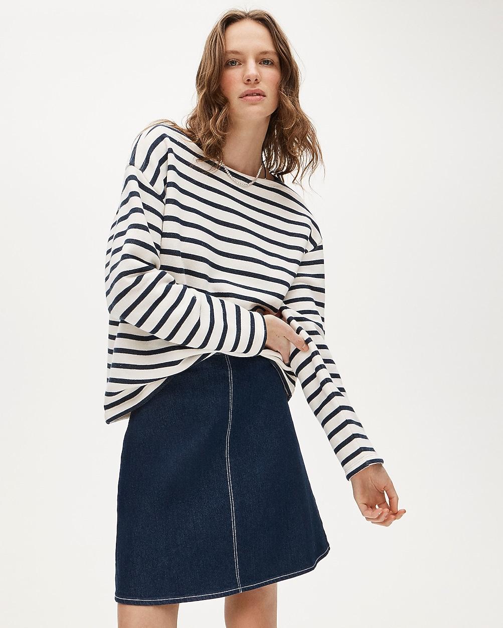Heritage terry boatneck sweatshirt by J.CREW