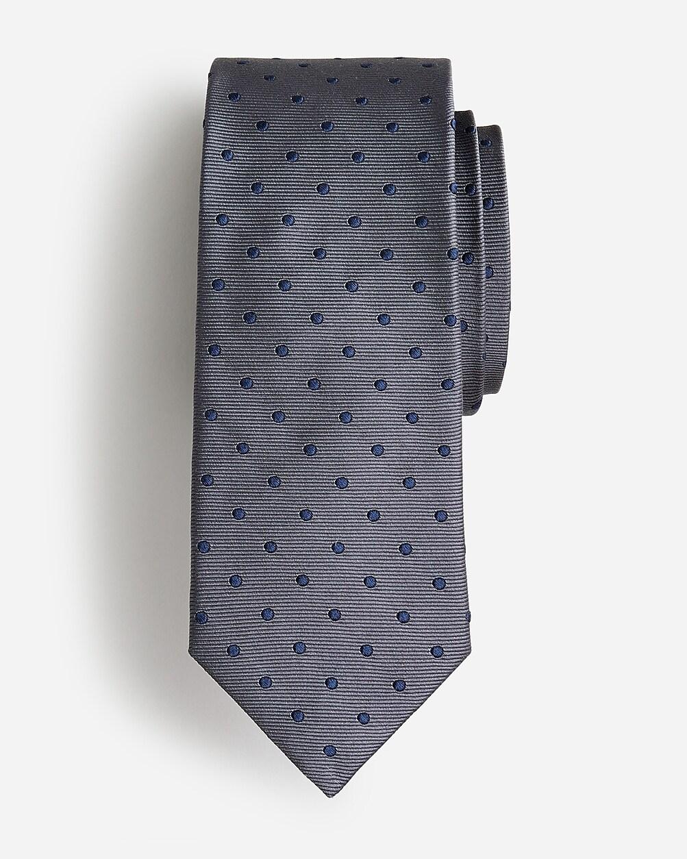 Italian silk repp tie in dot by J.CREW