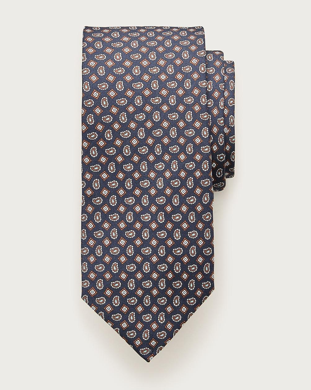 Italian silk square paisley tie by J.CREW