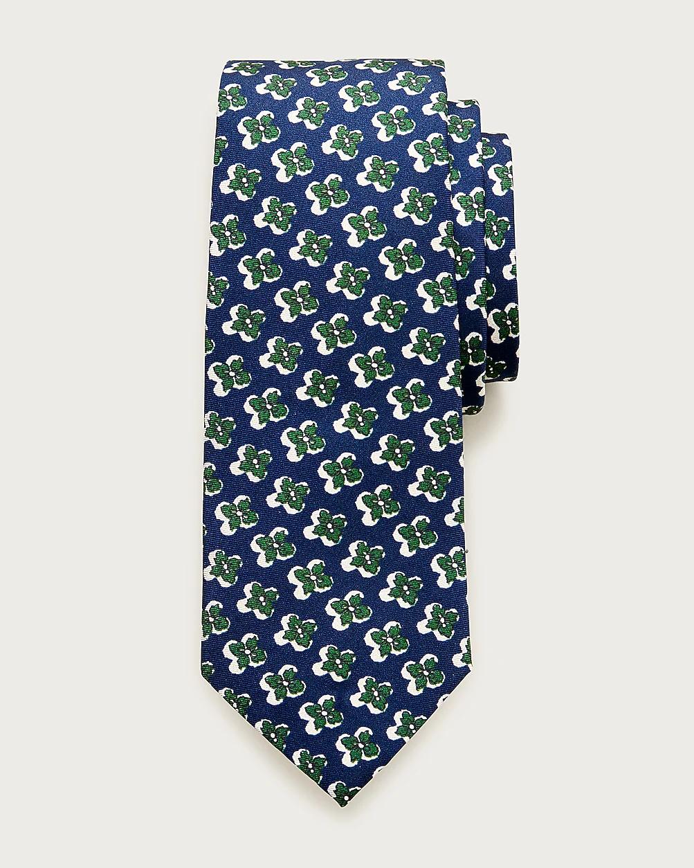 Italian silk tie in floral print by J.CREW