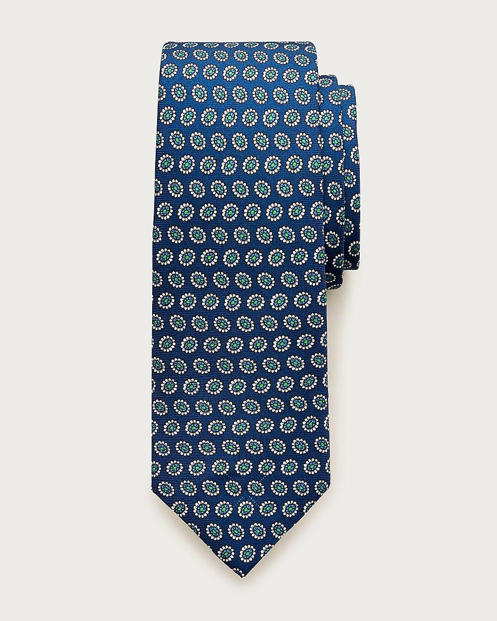 Italian silk tie in floral print by J.CREW